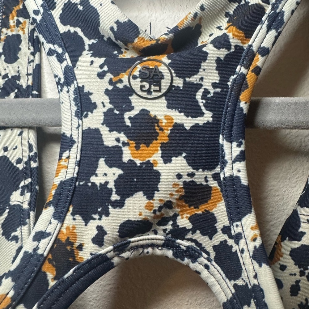 Sage Inkspot Pants and Bra workout Set - Picture 5 of 8